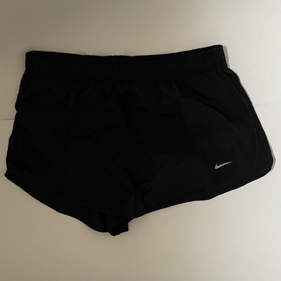 NWT Nike Tempo Women's Brief-Lined Running Shorts Black Size Large Workout Gym - Picture 2 of 6